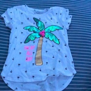 Kids girls Palm tree shirt